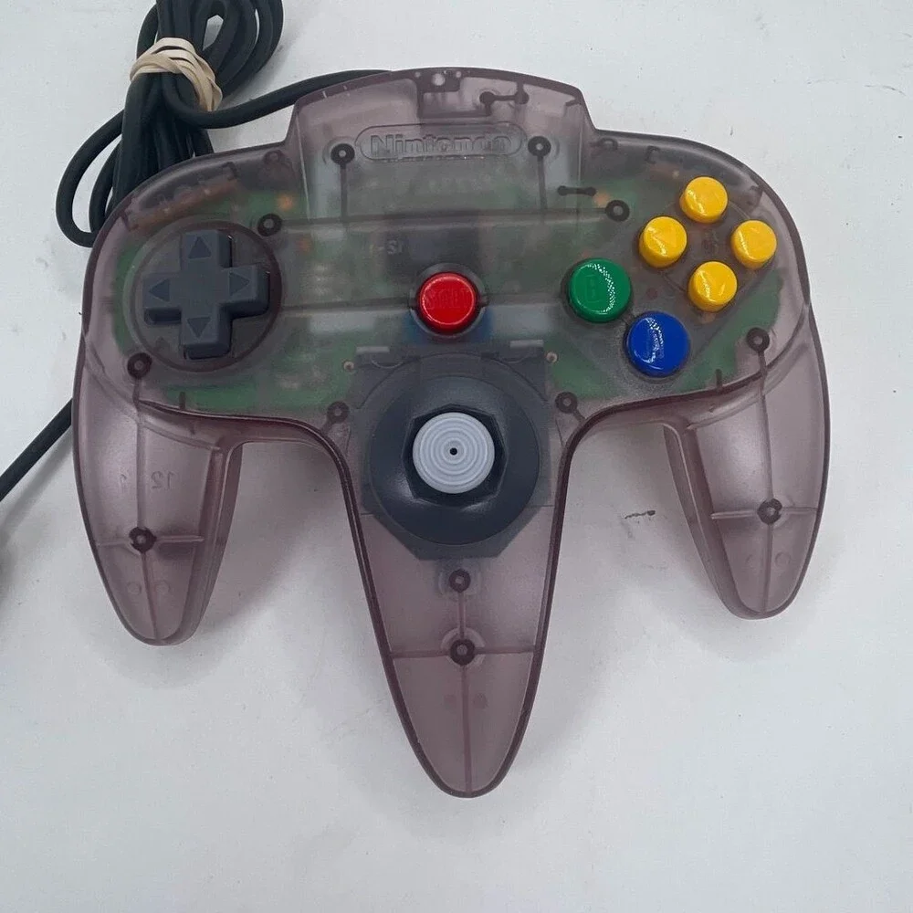 OEM N64 Atomic Purple Translucent Nintendo 64 Wired Controller Loose 7/10 Stick